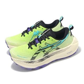 【asics 亞瑟士】越野跑鞋 Trabuco Max 4 男鞋 綠 藍 抓地 緩衝 厚底 戶外 運動鞋 亞瑟士(1011B976300)