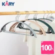 【KARY】100入質感加厚防滑無痕毛衣衣架(浸膠衣架)