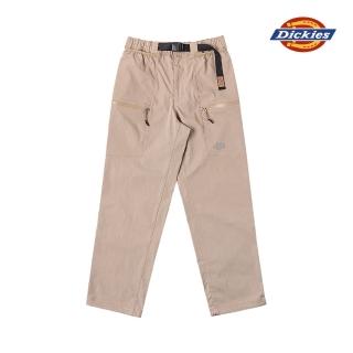 【Dickies】男款沙色附調節式腰帶兩側拉鍊口袋設計休閒長褲｜DK0A87GYCH1