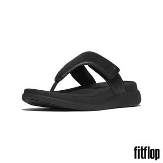 【FitFlop】F-MODE GO 可調式厚底夾腳涼鞋-女(靚黑色)