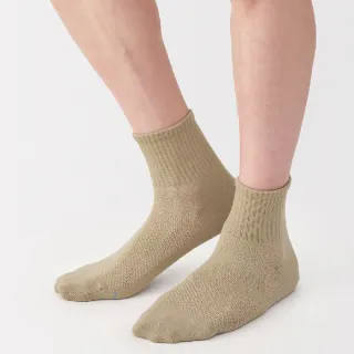 【MUJI 無印良品】男清爽舒適棉質直角短襪(共7色)