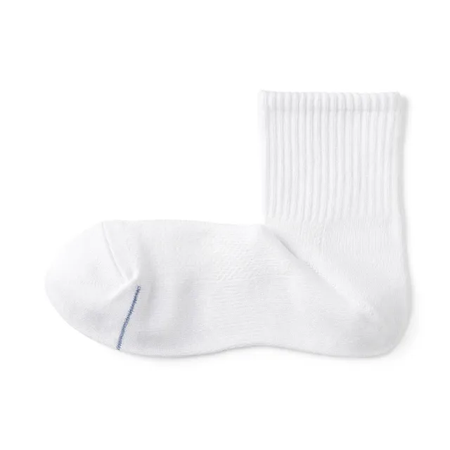 【MUJI 無印良品】男清爽舒適棉質直角短襪(共7色)