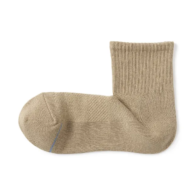 【MUJI 無印良品】男清爽舒適棉質直角短襪(共7色)
