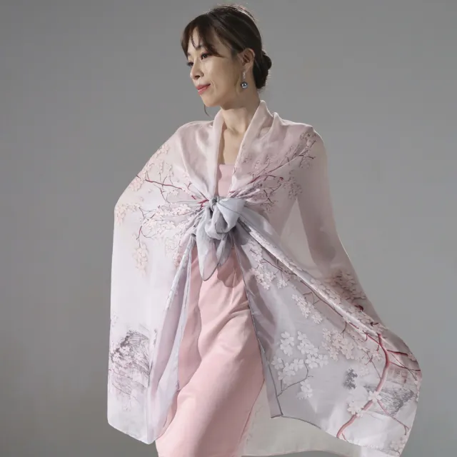 御絹坊 100％蠶絲精品披肩超值組