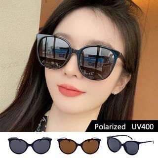【SUNS】時尚圓框墨鏡 Polarized偏光墨鏡 韓版潮流明星款 顯小臉(輕量/防眩光/遮陽/抗UV400)