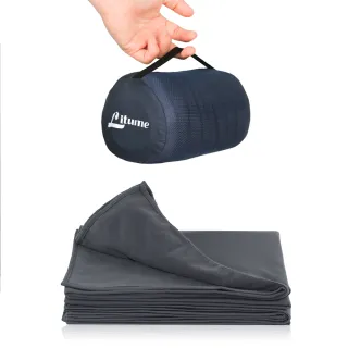 【Litume】E651 刷毛旅行毛毯輕量透氣飛機毯(吸濕排汗手感旅遊好攜帶居家蓋毯)