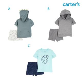 【Carter’s官方授權】小男童短袖2件組套裝〔上衣/短褲〕-精選多款可選(原廠公司貨)