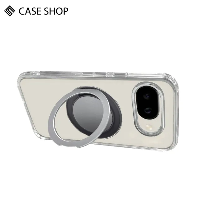 【CASE SHOP】Google Pixel 9a 360度磁吸站立保護殼-透明(360度可調整式支架 一秒輕鬆追劇)