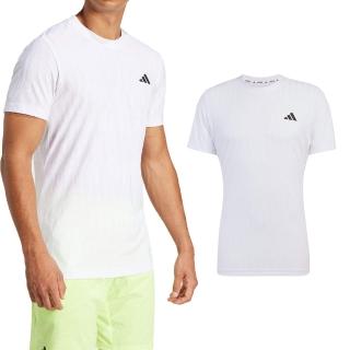 【adidas 愛迪達】T Freelift Tee 男款 白色 運動 休閒 訓練 慢跑 上衣 圓領 短袖 JF4386
