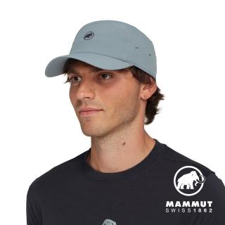 【Mammut 長毛象官方直營】Sun Peak Cap 機能防曬棒球帽 地層灰藍 #1191-01671