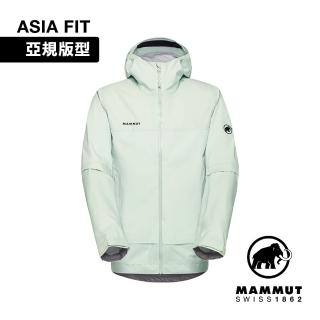 【Mammut 長毛象官方直營】Ducan Guide HS Hooded Jkt AF 輕量防水連帽外套 男款 鼠尾草銀綠 #1010-31930