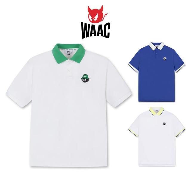 【WAAC】撞色拼接 短袖POLO衫  短袖上衣 多款任選 男上衣 休閒服