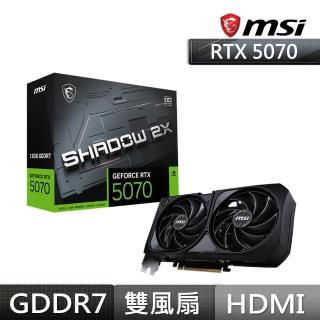 【MSI 微星】組合★GeForce RTX 5070 12G SHADOW 2X OC 顯示卡(V+B760)