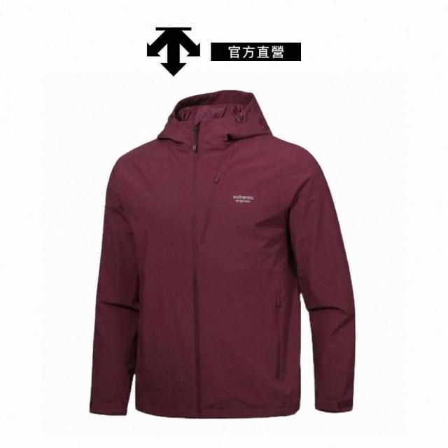 【DESCENTE】RUNNING ESSENTIAL LINING JACKET 男士 運動外套(勃根地紅)