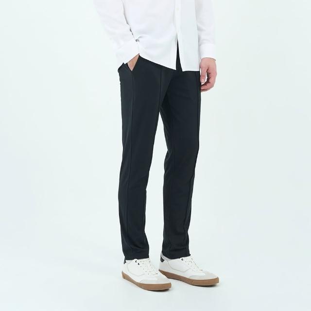 【GIORDANO 佐丹奴】男裝彈力長褲 Easy Care Easy Go系列(09 標誌黑)