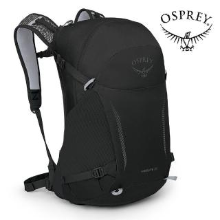 【Osprey】Hikelite 26 輕量網架揹包 黑色(健行揹包 運動後揹包 多功能揹包)