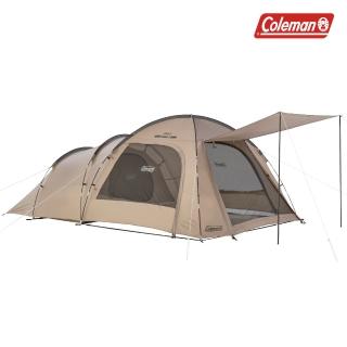 【Coleman】ROOMY FRONT 2-ROOM / 灰咖啡 / CM-18351(露營帳篷 客廳帳 寢室帳 隧道帳)