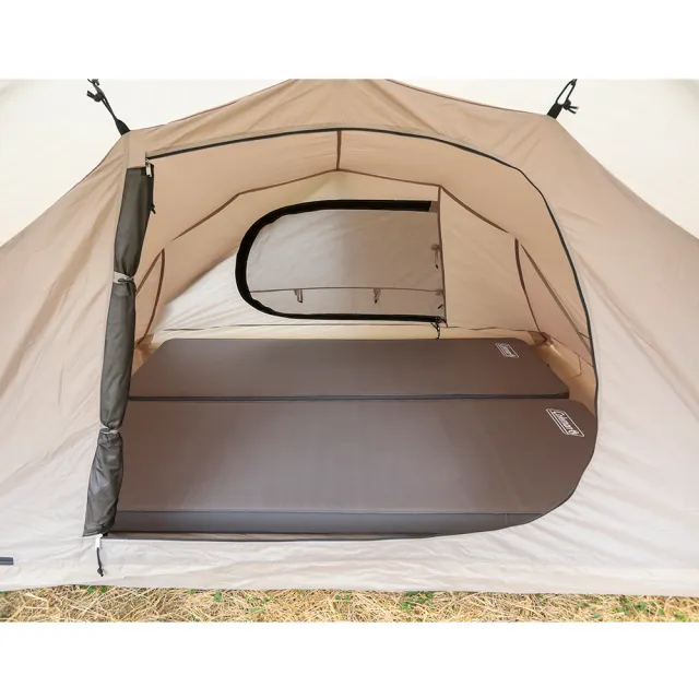 【Coleman】ROOMY FRONT 2-ROOM / 灰咖啡 / CM-18351(露營帳篷 客廳帳 寢室帳 隧道帳)