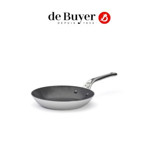 【de Buyer 畢耶】Affinity系列 多層複合不鏽鋼平底不沾鍋24cm-適用IH爐