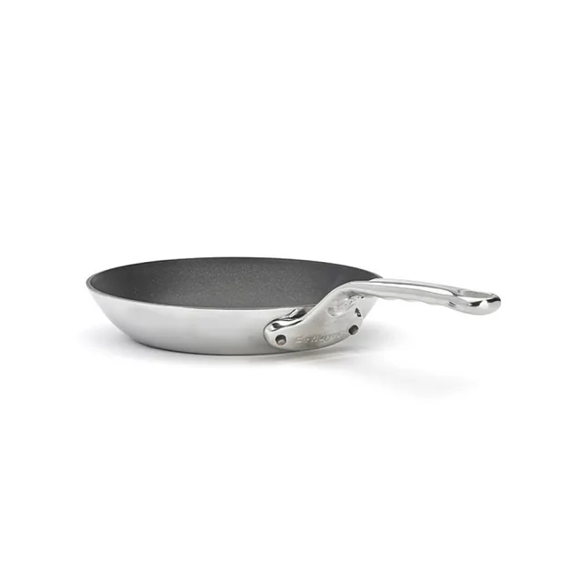 【de Buyer 畢耶】Affinity系列 多層複合不鏽鋼平底不沾鍋24cm-適用IH爐