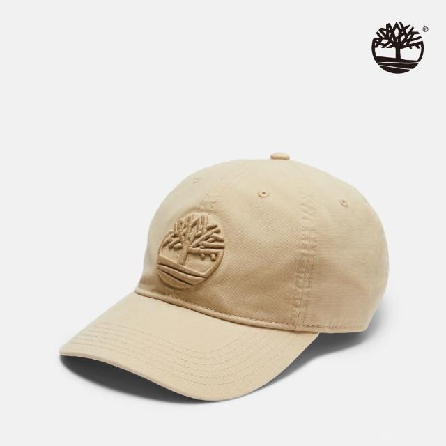 【Timberland 官方旗艦】中性象牙白刺繡LOGO棒球帽(A61UJY94)