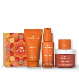 【ORIGINS 品木宣言】元氣十足光采亮顏組(水凝乳50ml+精華30ml+眼霜 5m+潔面露50ml)