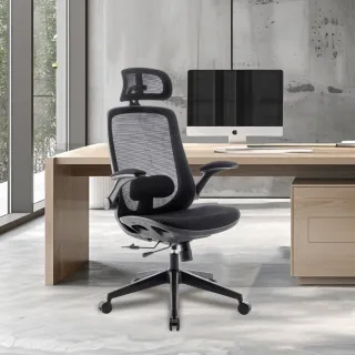 【E-home】Whirlwind旋風全網多功能高背電腦椅(OA辦公椅 主管椅 透氣人體工學)