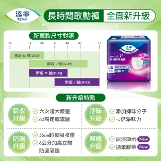 【添寧】長時間敢動褲M/L-XL(10片/9片 包購 褲型成人紙尿褲/復健褲/晚安褲/夜用安睡)