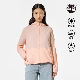 【Timberland 官方旗艦】女款粉色防曬防風外套(A67HFERV)