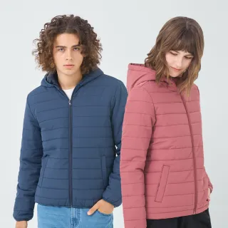 【GIORDANO 佐丹奴】男女裝 連帽外套 E-care輕暖系列(多色任選)