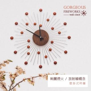 【dayneeds 日需百備】幾何造型[絢麗煙火]壁掛式時鐘(掛鐘/壁鐘/壁掛式)