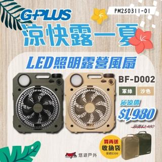 【G-PLUS 拓勤】LED照明露營風扇 BF-D002(悠遊戶外)