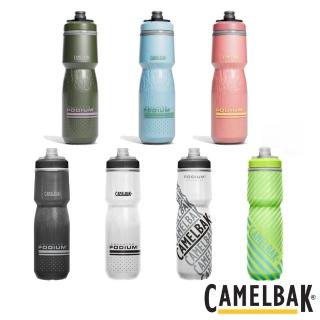 【CAMELBAK】Podium 自行車保冷噴射水瓶 710ml(水杯/水壺/補水/戶外/露營/運動/單車)