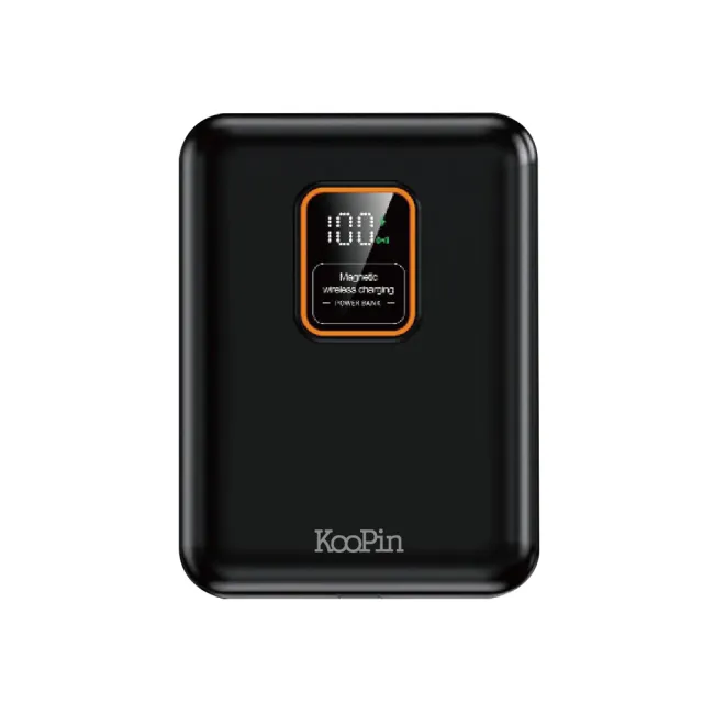 【KooPin】磁吸三用 可拆式雙出線 10000mAh 快充行動電源(台灣製造)