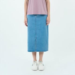 【GIORDANO 佐丹奴】女裝高彈力牛仔裙 Blue Classics系列(76 淺藍)