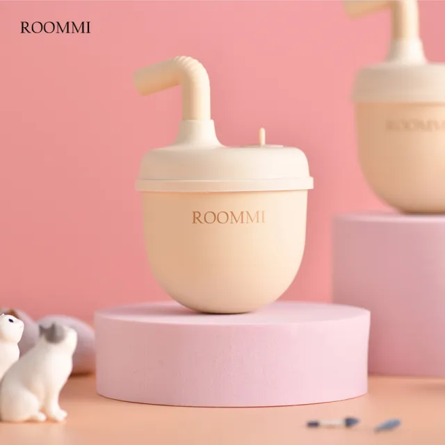 【Roommi】紅外線雷射逗貓器 BOBA滾滾奶茶逗貓器(貓玩具/3種玩耍模式/安全無毒/360°雷射投射)