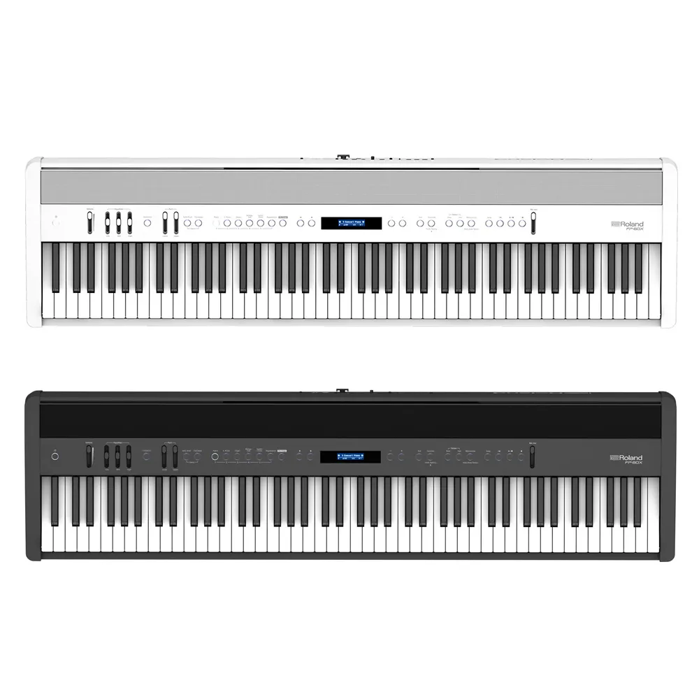 【ROLAND 樂蘭】FP-60X 88鍵 數位鋼琴 單主機(保固3年/收納架/手機錄音線/耳機/保養油組/原廠技師到府服務)