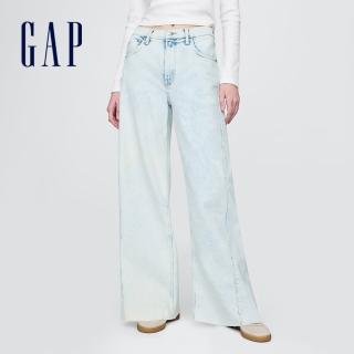 【GAP】女裝 直筒牛仔褲-淺靛藍(740095)
