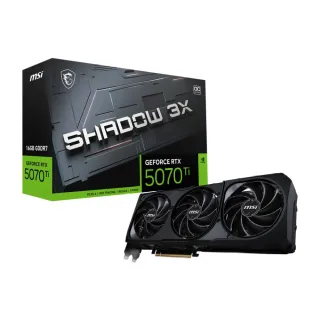 【MSI 微星】GeForce RTX 5070 Ti 16G SHADOW 3X OC 顯示卡