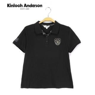 【Kinloch Anderson】徽章半開襟POLO衫上衣(KA0883079 桃紅/黑/紅)
