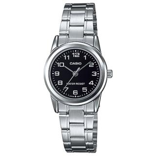 【CASIO 卡西歐】LTP-V001D-1B 簡約設計鍊帶女指標錶