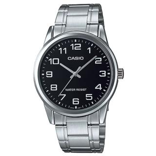【CASIO 卡西歐】MTP-V001D-1B 簡約設計 鋼帶指標錶(時尚潮流 錶徑約3.8公分)