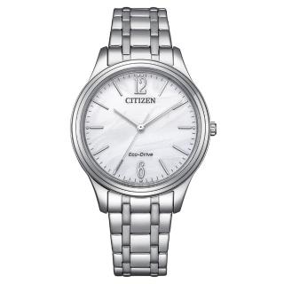 【CITIZEN 星辰】LADYS 日系光動能時尚腕錶/34mm(EM0411-71A)