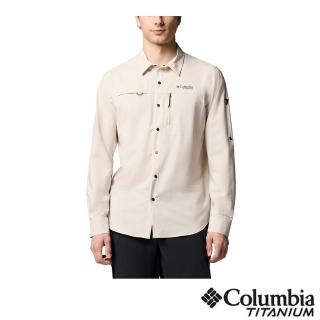 【Columbia 哥倫比亞】男款-超防曬UPF50快排長袖襯衫-淺卡其(UAE51640HI/JS)