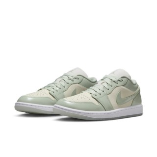 【NIKE 耐吉】運動鞋 籃球鞋 女鞋 WMNS AIR JORDAN 1 LOW SE 經典 皮革 AJ1 喬丹 綠色(HF4078100)