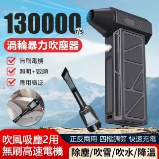 【Nil】618 13萬轉渦輪暴力吹塵槍 無線手持無刷電機吸塵器 戶外便攜照明燈吹塵槍(吹塵器 除塵槍)