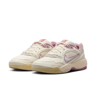 【NIKE 耐吉】運動鞋 休閒鞋 女鞋 WMNS NIKE A.C.E. 皮革 透氣 增高 抓地 米白粉色(FV2485104)