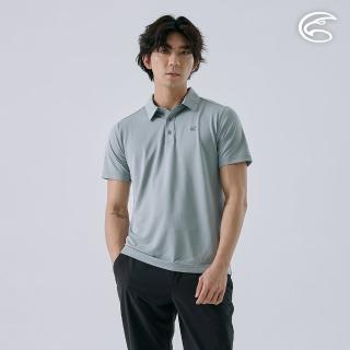 【ADISI】男排汗快乾抑菌短袖POLO衫 AL2411077 環保灰(大和抗菌 防臭 透氣 網洞 速乾 吸濕 排汗衣)