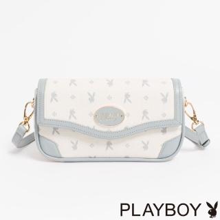 【PLAYBOY】萬用小包附長背帶 Blissful系列(藍色)