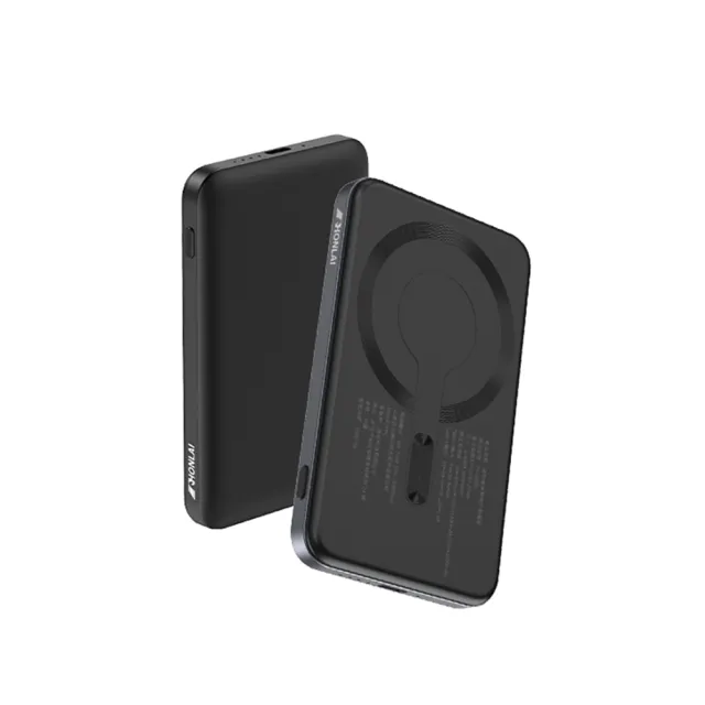 【HONLAI】無線極薄磁吸背夾行動電源 5000mAh MagSafe磁吸無線充 快充充電器